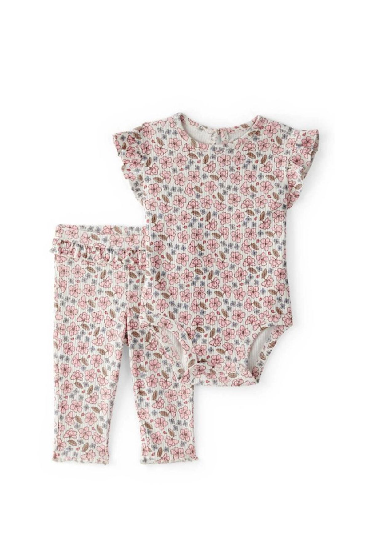 Carters Kız Bebek Body Pantolon Set 1U269810 Renkli