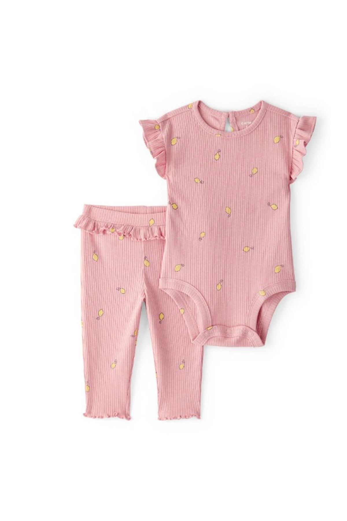 Carters Kız Bebek Body Pantolon Set 1U270010 Pembe