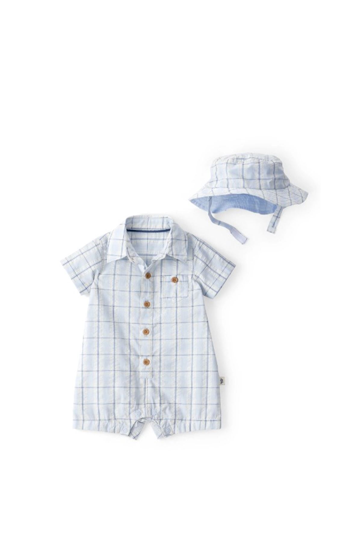 Carters Erkek Bebek Kısa Tulum 1U634210 Mavi