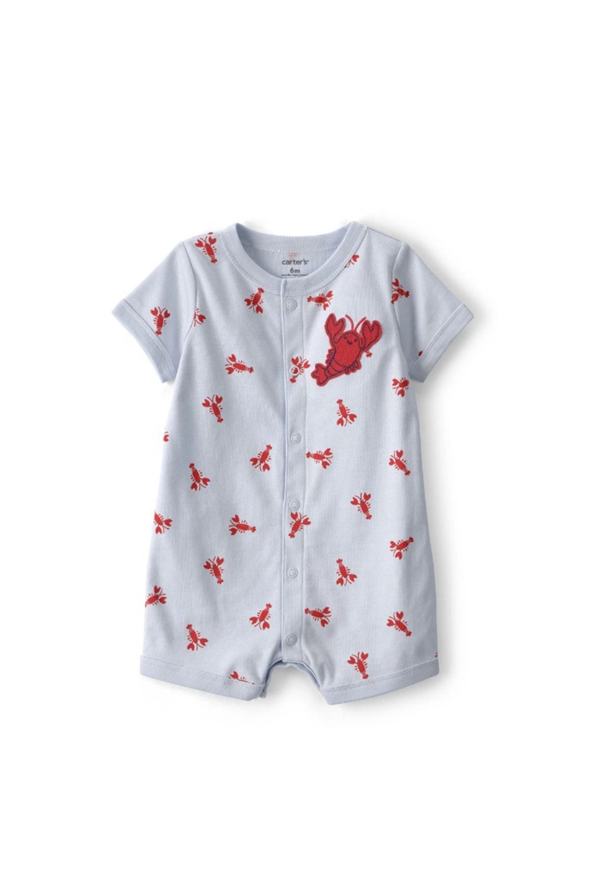 Carters Erkek Bebek Kısa Tulum 1V070610 Mavi
