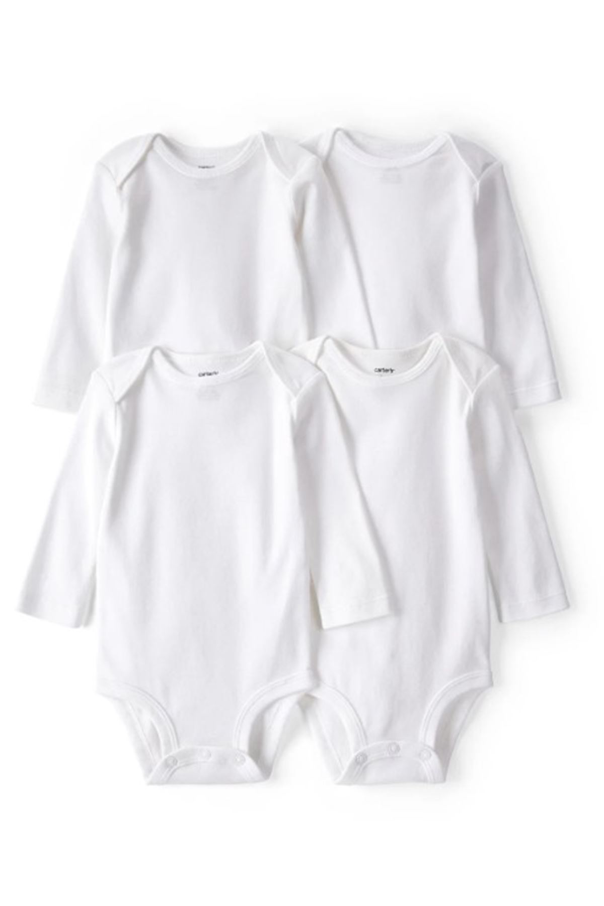 Carters Layette Bebek 4lü Beyaz Body Set LS 1L930610 Beyaz