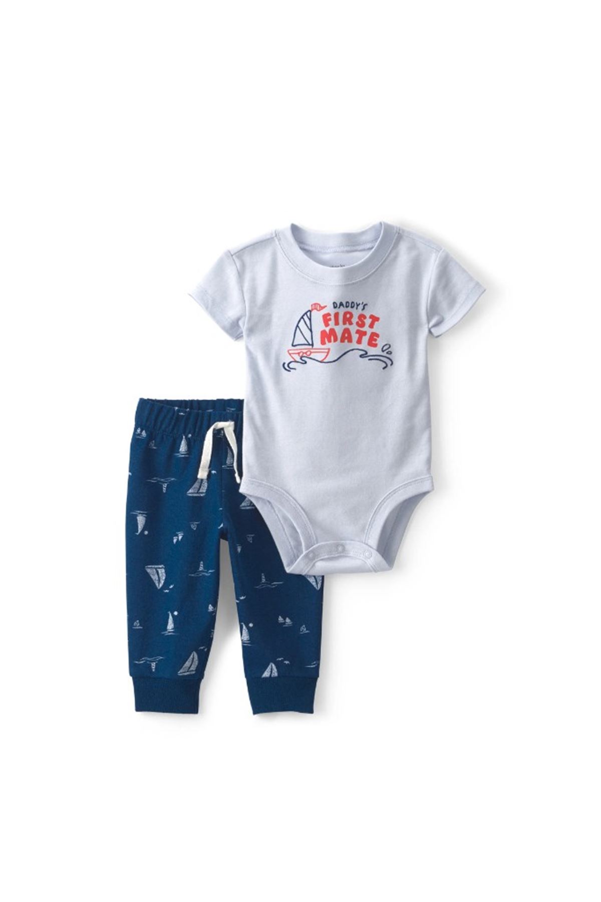 Carters Erkek Bebek Body Pantolon Set 1V070210 Mavi