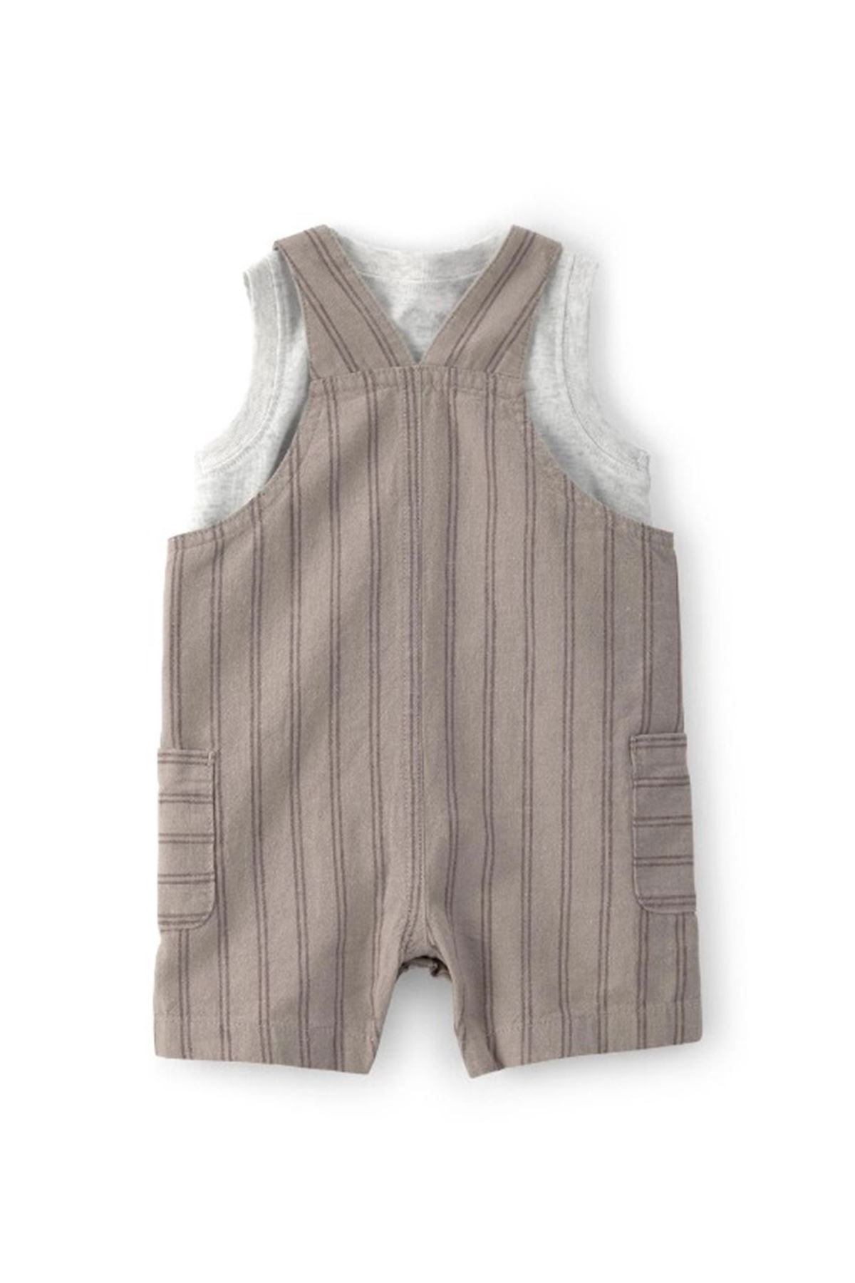 Carters Erkek Bebek Salopet Set 1U591710 Kahverengi