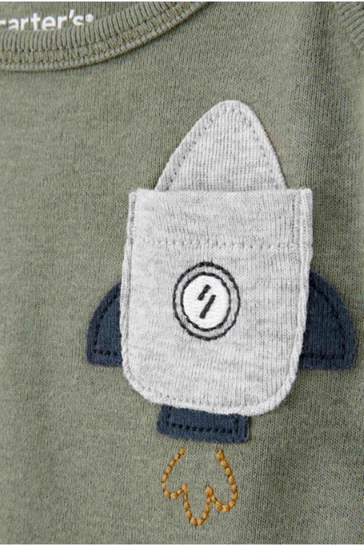 Carters Layette Erkek Bebek Kısa Kollu 5li Body 1T122010 Renkli
