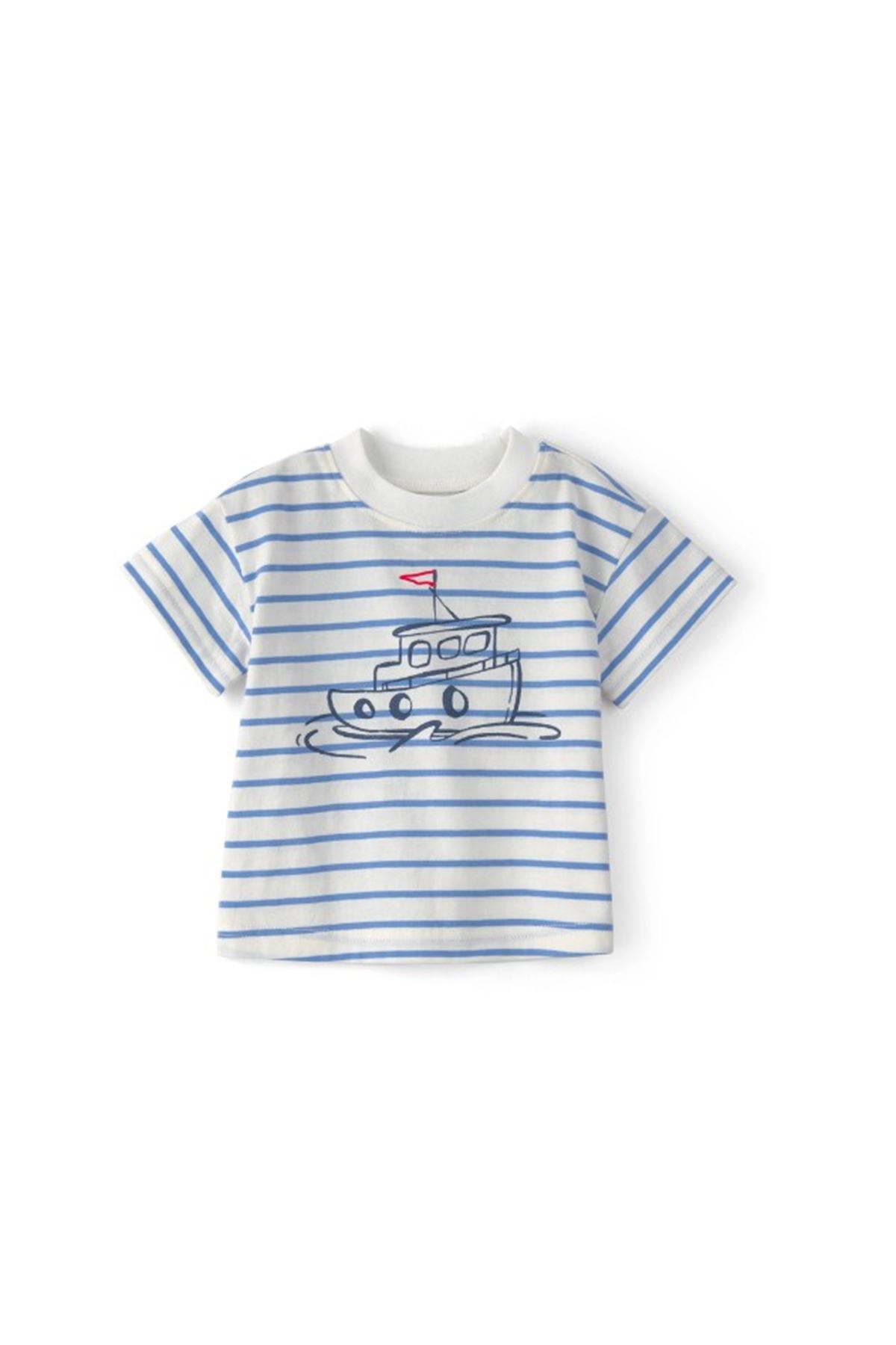 Carters Erkek Bebek Body Şort Set 1U744110 Mavi