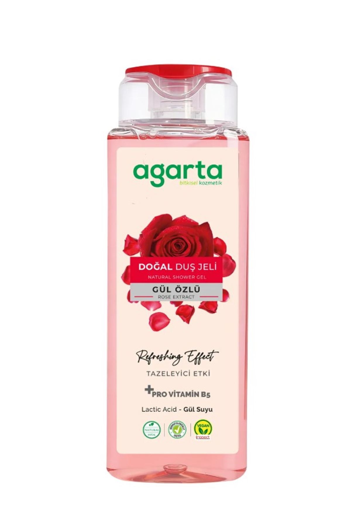 Agarta Doğal Duş Jeli 400 ml Gül