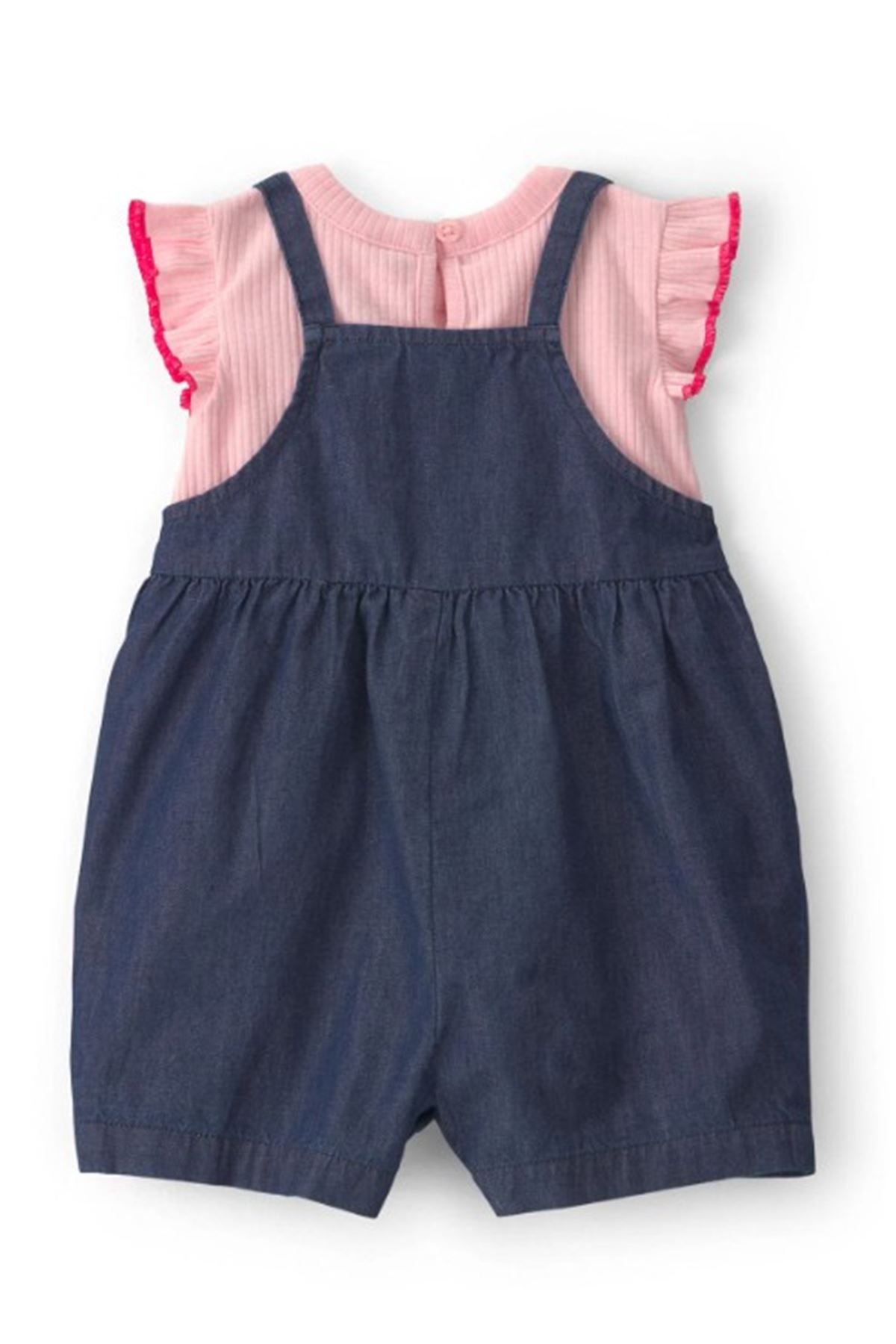 Carters Kız Bebek Salopet Set 1U563510 Mavi