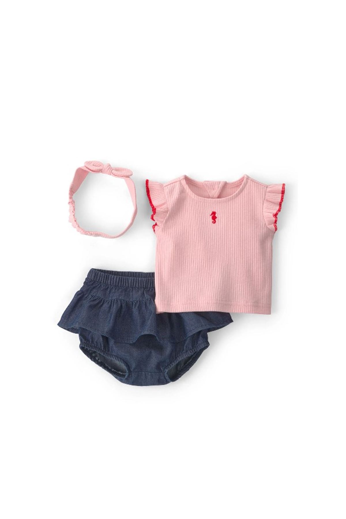 Carters Kız Bebek Alt Üst Set 1U538410 Pembe