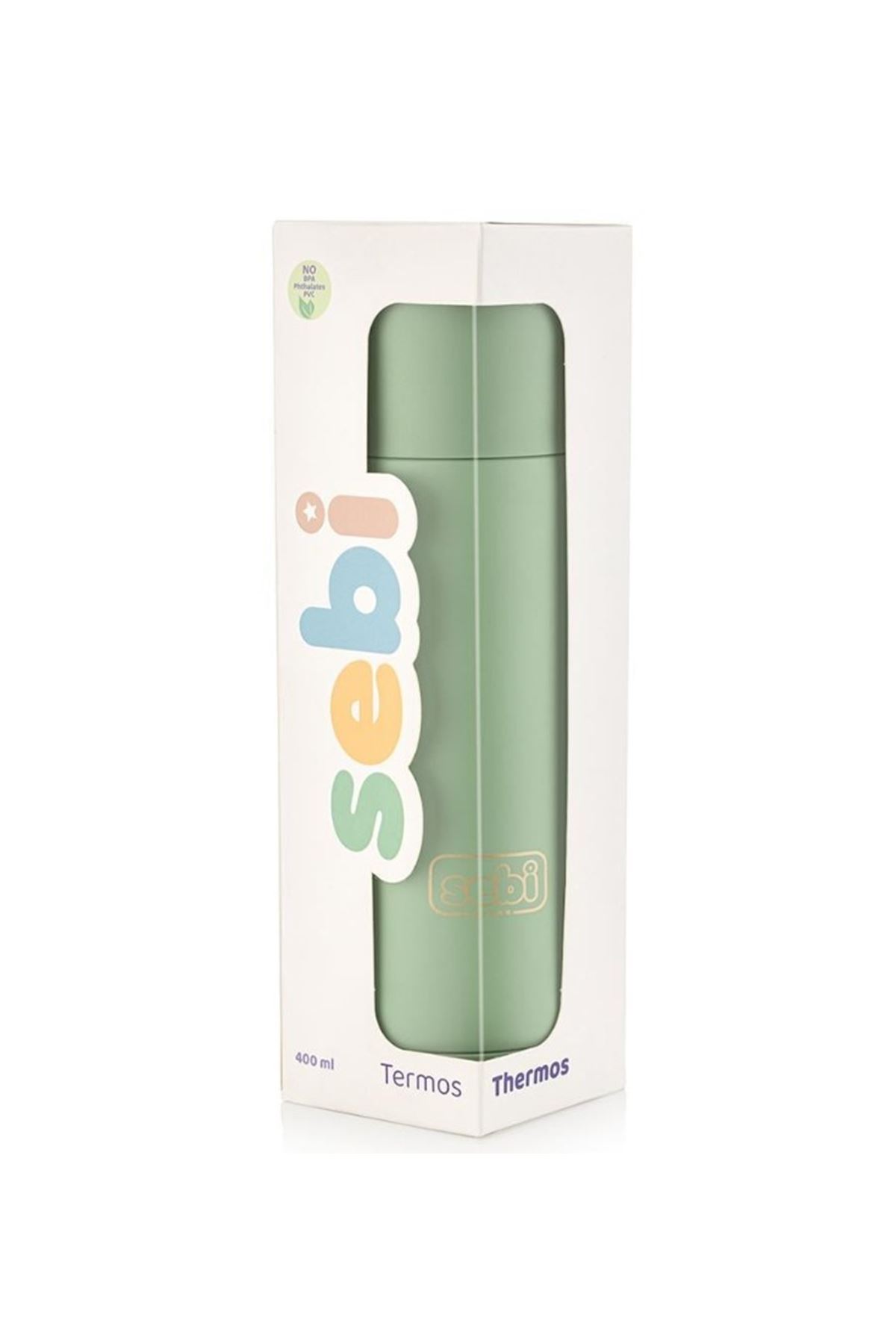 Sebi Bebe Prime Çelik Termos 400 ml Yeşil