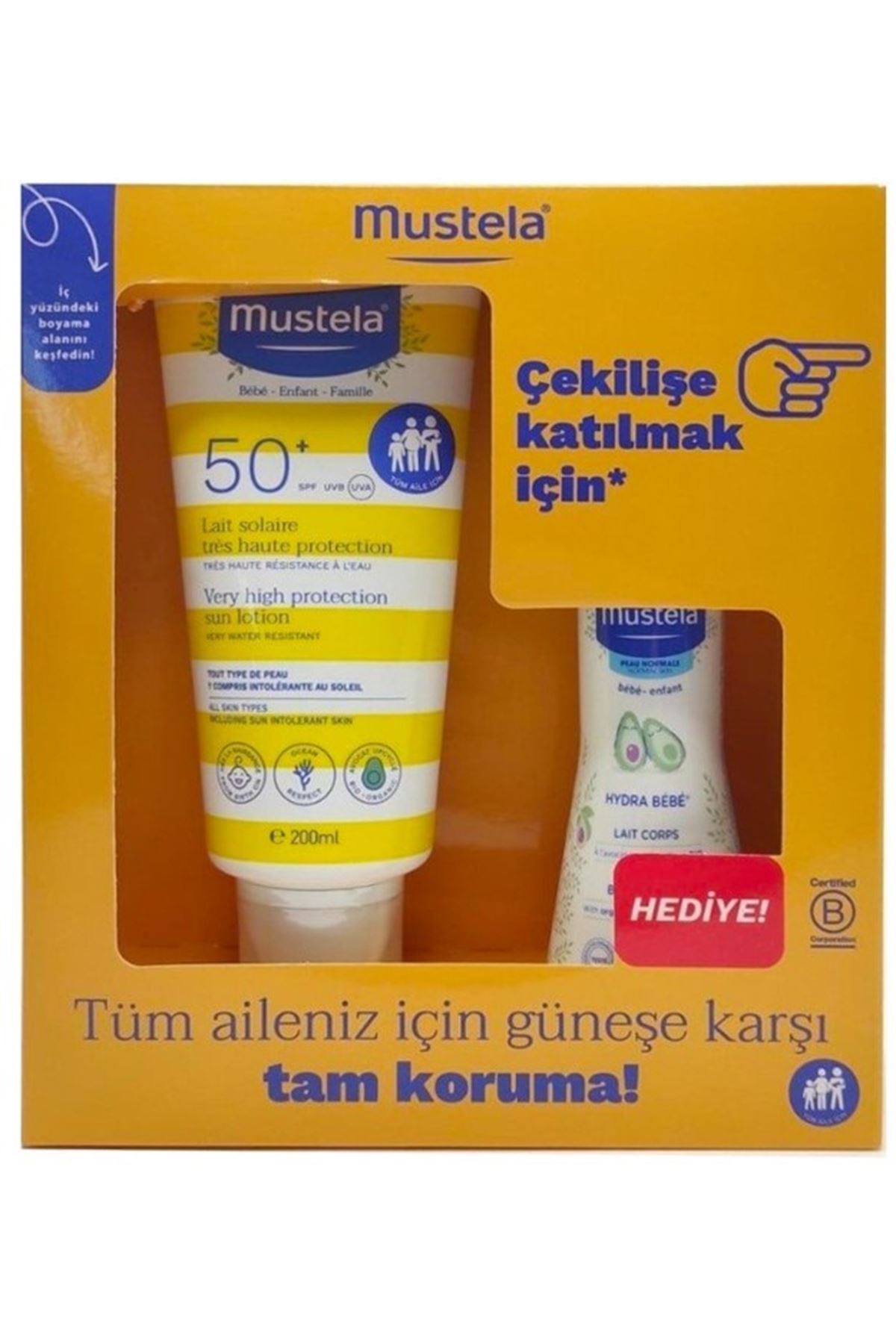 Mustela Güneş Kremi 200 ml + 100 ml Vücut Losyonu