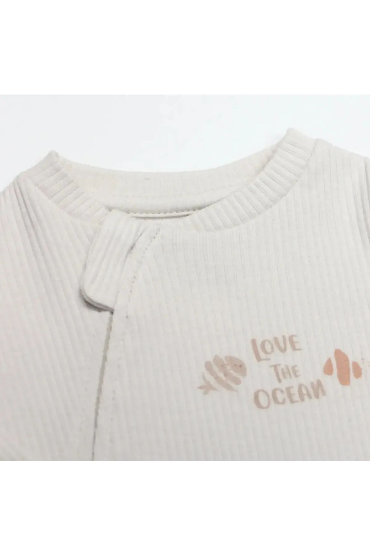 Bistyle Tulum Fermuarli Modal The Ocean 15133 Bej