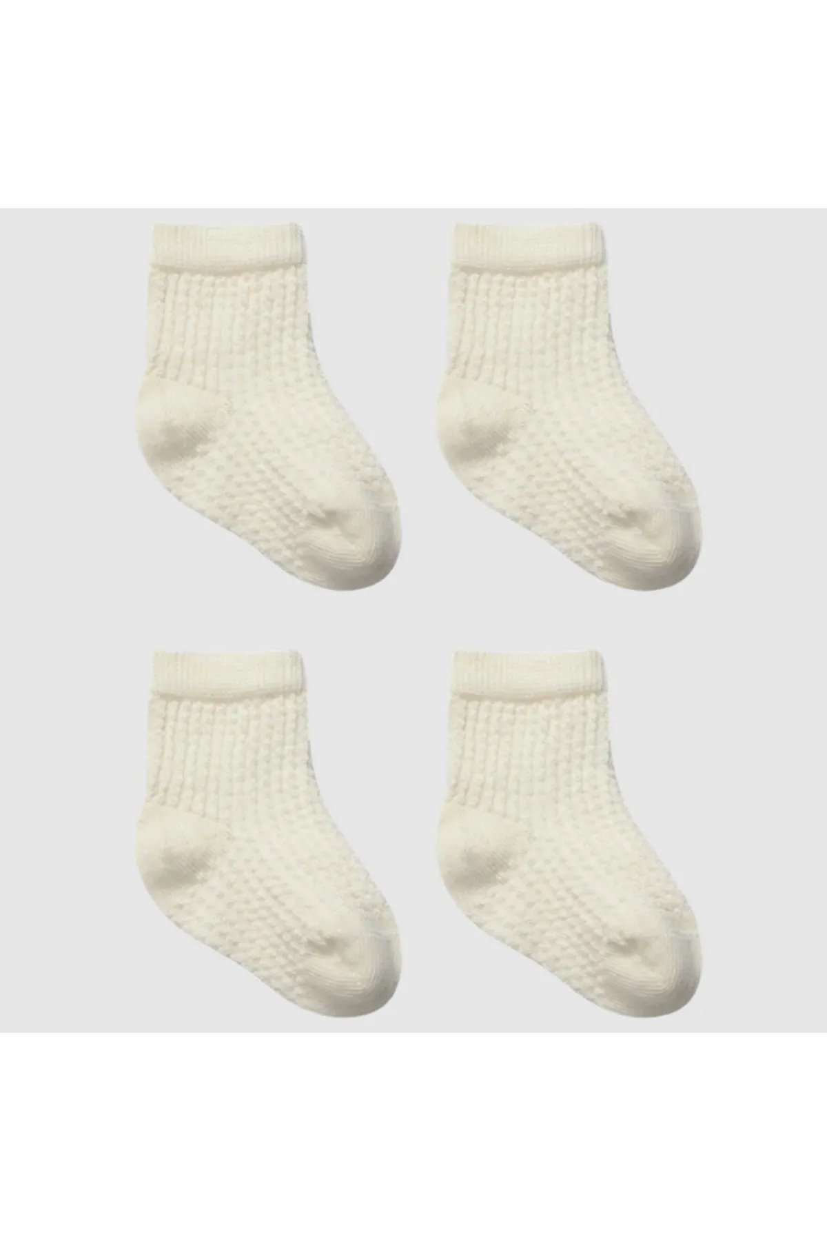 Bistyle Kabartma Prinç Penye Soket Çorap 2li 10152 Naturel