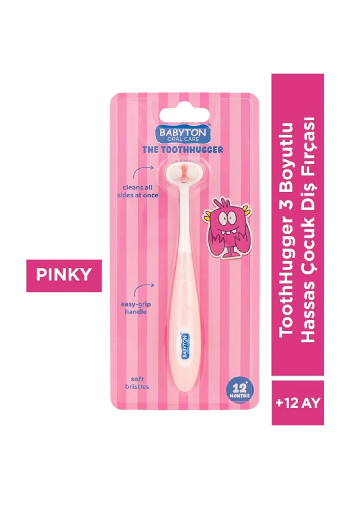 Babyton 3 Yönlü Diş Fırçası Pinky Pink