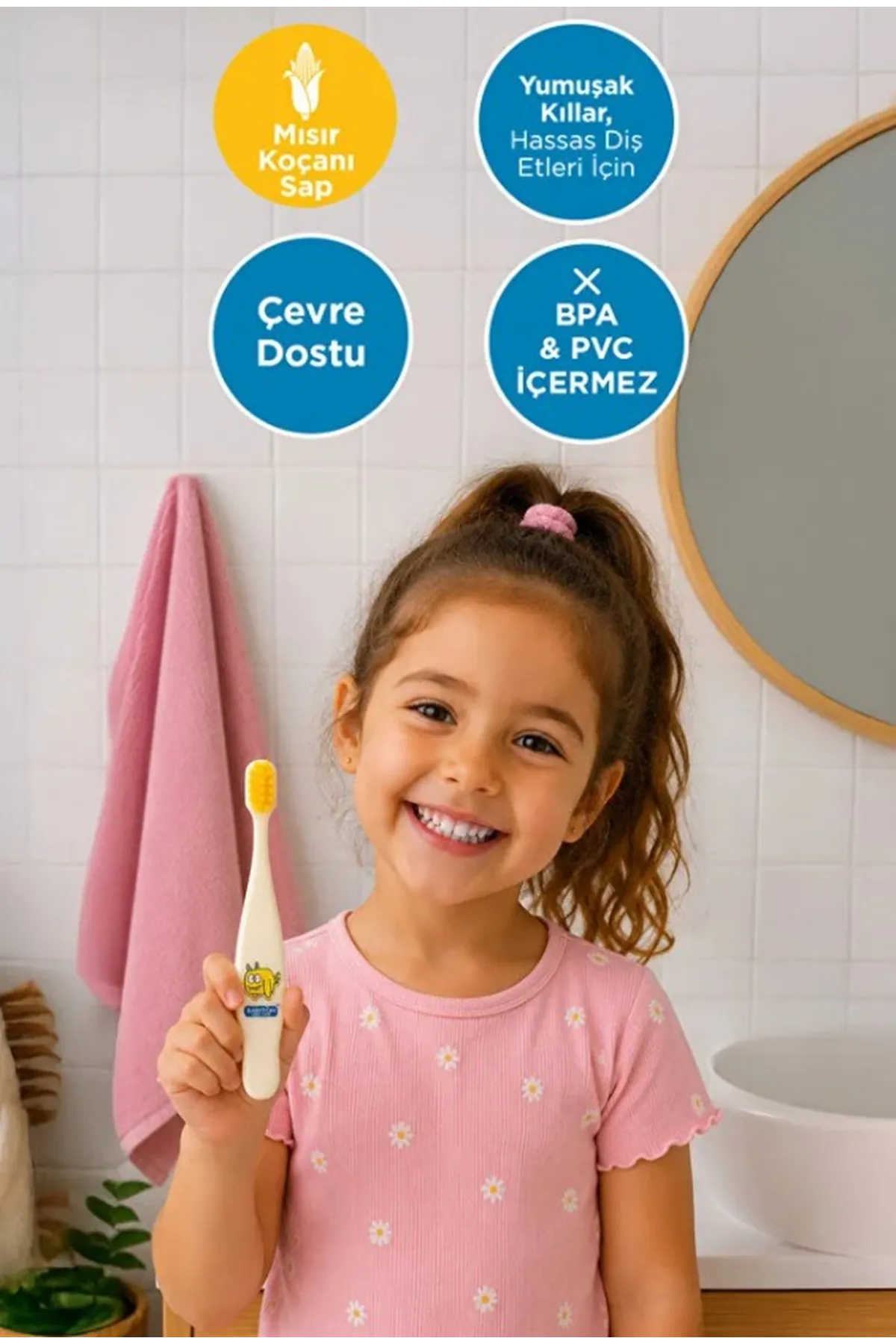 Babyton Bio Diş Fırçası Pinky Pink