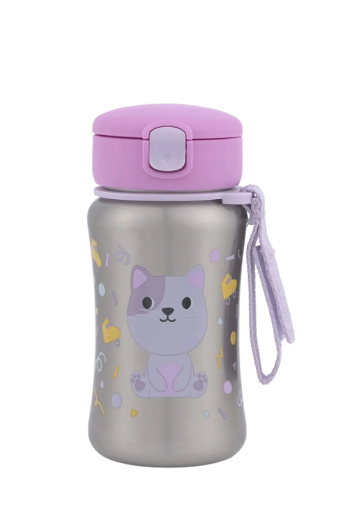 Skip Hop Besties Squad Paslanmaz Çelik Pipetli Suluk Kedi
