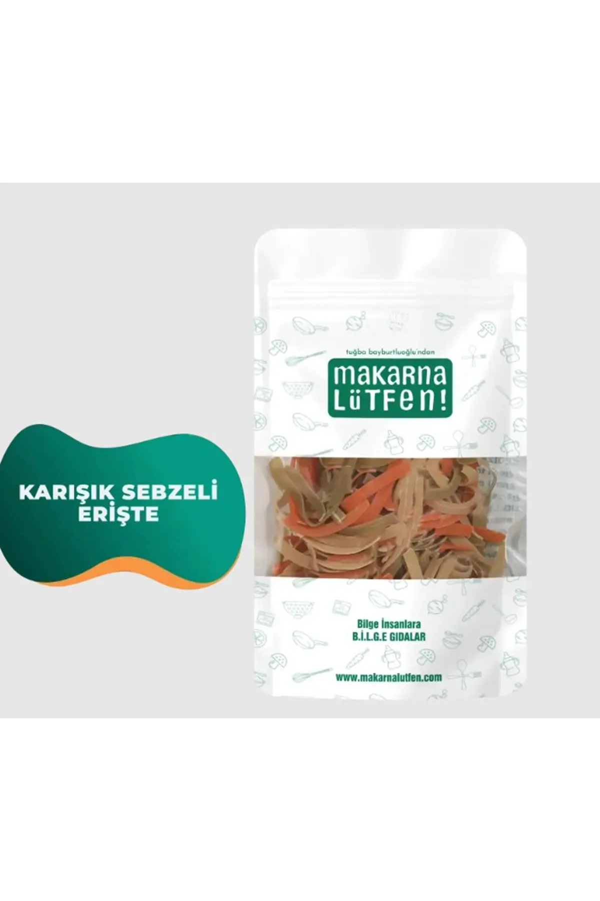 Makarna Lütfen Karışık Sebzeli Erişte 200gr