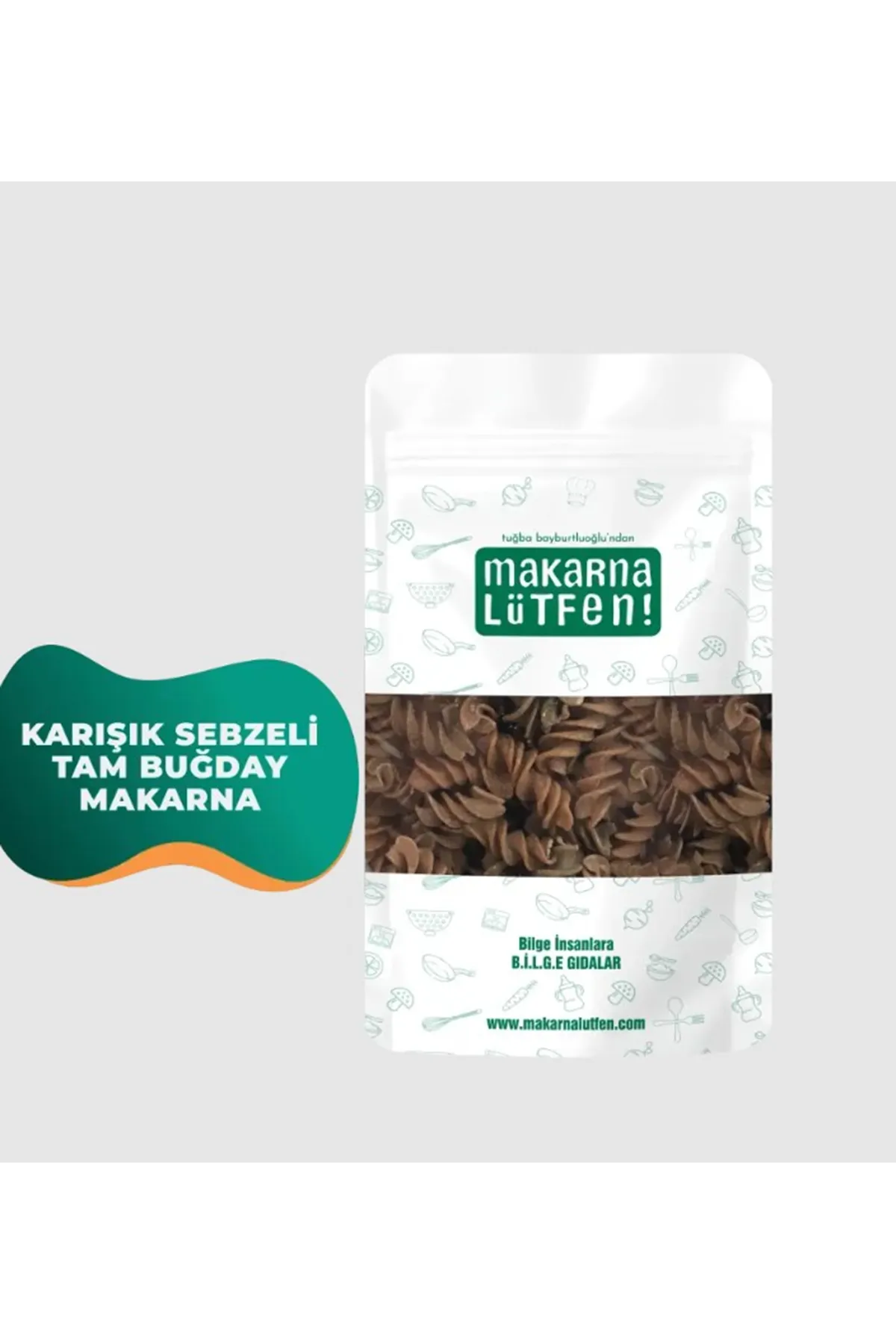 Makarna Lütfen Karışık Sebzeli Tam Buğday Makarna 200gr