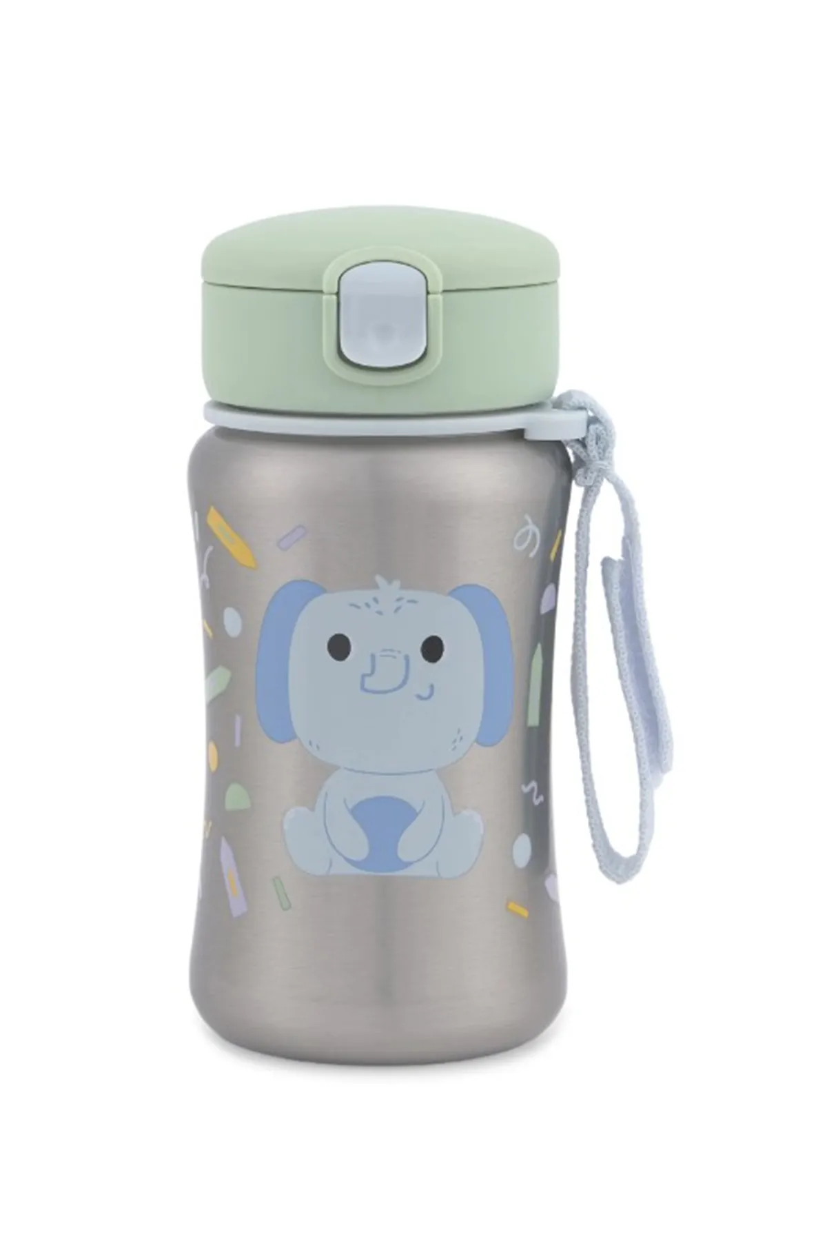 Skip Hop Besties Squad Paslanmaz Çelik Pipetli Suluk Fil
