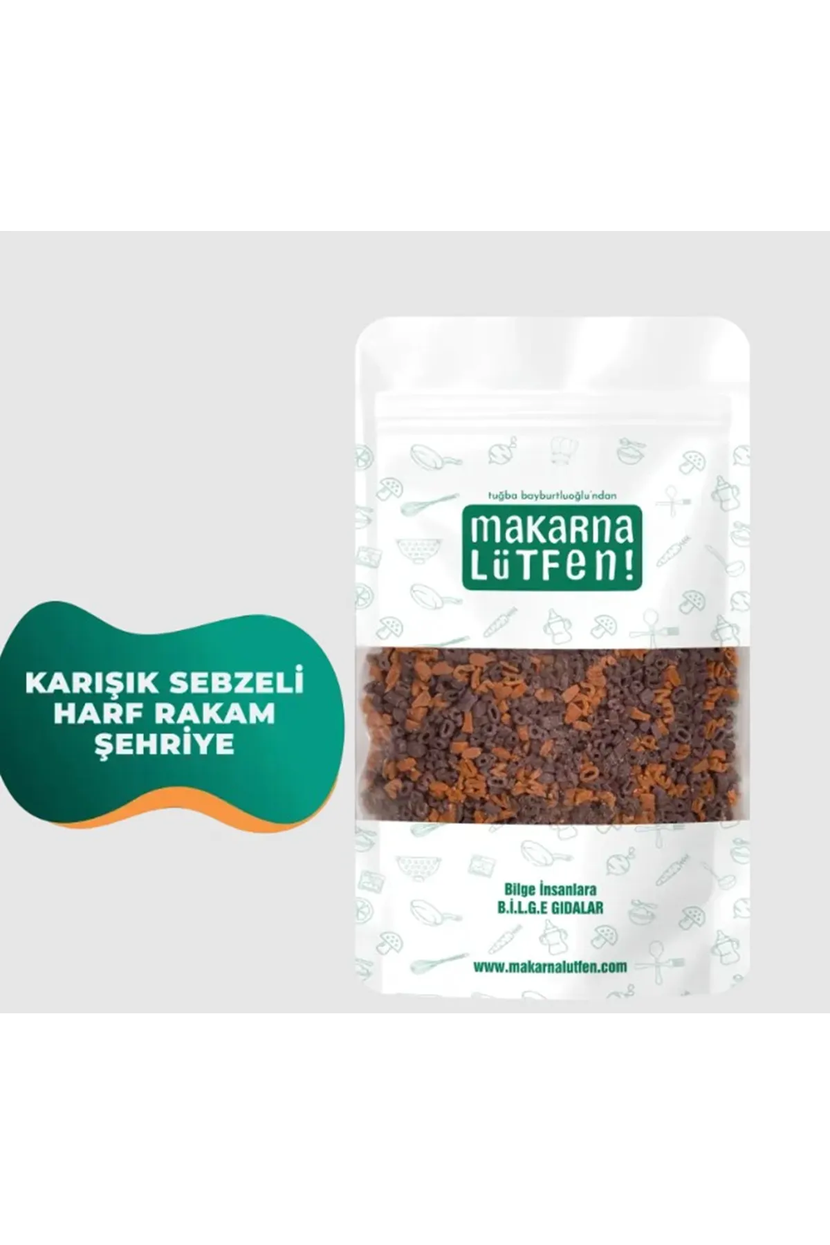 Makarna Lütfen Karışık Sebzeli Harf Rakam Şehriye 250gr