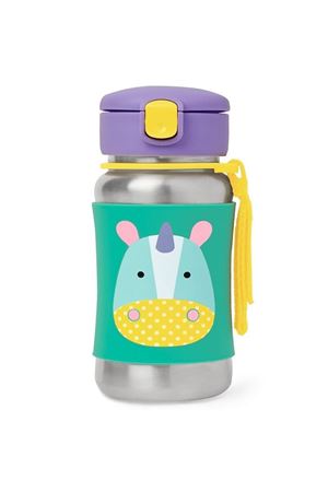 Skip Hop Zoo Pipetli Paslanmaz Çelik Suluk 350 ml Unicorn