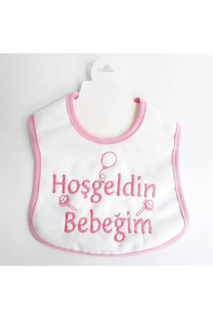 Hoşgeldin Bebeğim Su Geçirmez Kız Bebek Önlüğü