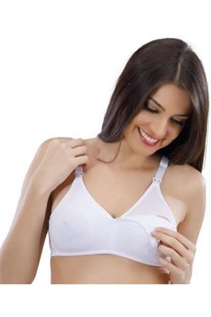Liza Beyaz Emzirme Sütyeni