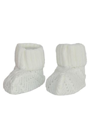 Triko Bebek Patik - Krem