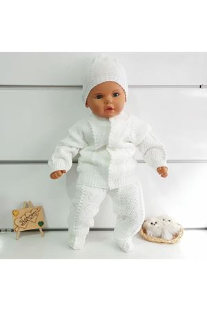 Bebek Triko 4 lü Takım - Beyaz