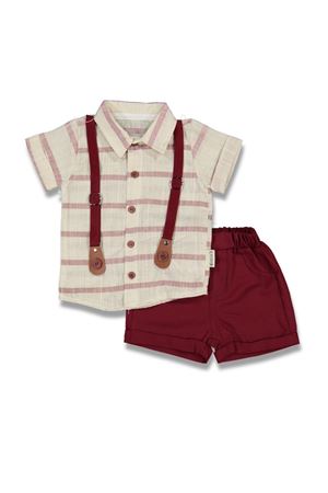 Askılı Gömlek Şortlu Erkek Bebek Takım