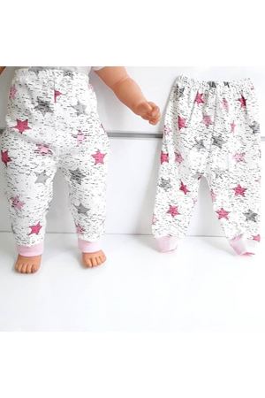 Yıldızlı Tek Alt Bebek Penye Pijama