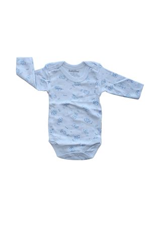 Hayvan Desenli Uzun Kollu Zıbın - Mavi