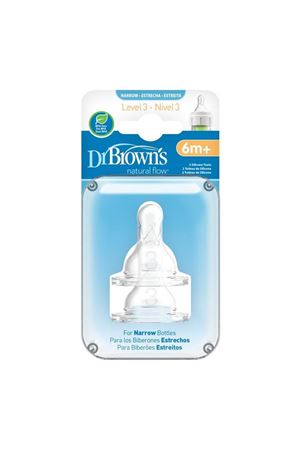 Dr.Brown's Dar Ağız 3.Evre 2'Li Silikon Biberon Emziği