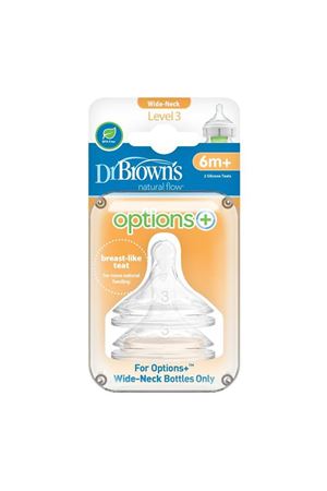 Dr.Brown's Geniş Ağız 3.Evre 2'Li Silikon Biberon Emziği