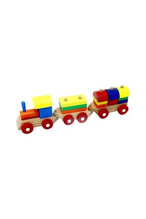 PlayWood Eğitici Ahşap Bloklu Bultak Tren 351