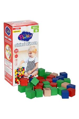 PlayWood Ahşap Sihirli Küpler 100 Parça 359
