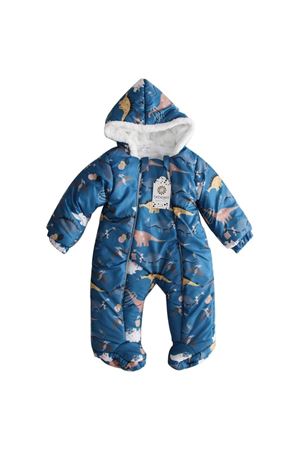 Erkek Bebek Mavi Kozmonot Ayaklı Tulum