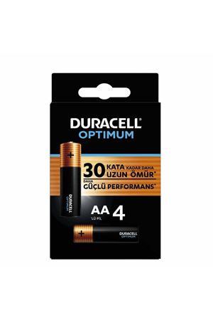Duracell 4'Lü Optimum AA Kalem Pil