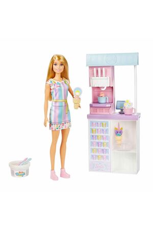 Barbie Dondurma Dükkanı Oyun Seti HCN46