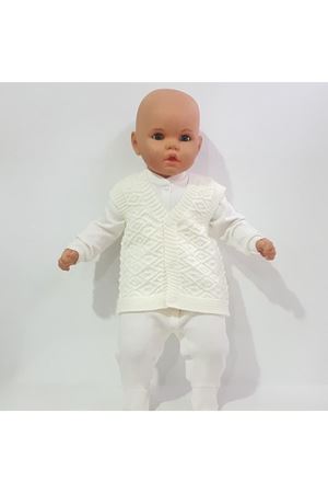 Triko Krem Bebek Yelek