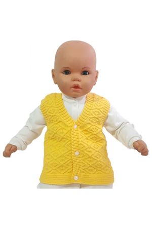 Triko Sarı Bebek Yelek