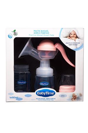 BabyTime Pratik Manuel Göğüs Pompası Pembe