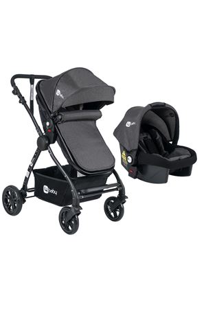 Four Baby Travel Sistem Pusetli Siyah Bebek Arabası