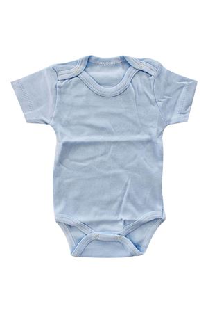 Erkek Bebek Çıtçıtlı Mavi Kısa Kol Body Zıbın