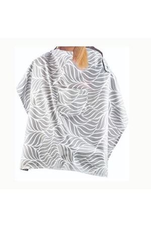 BabyJem Cepli Emzirme Önlüğü 323 Gri Yaprak