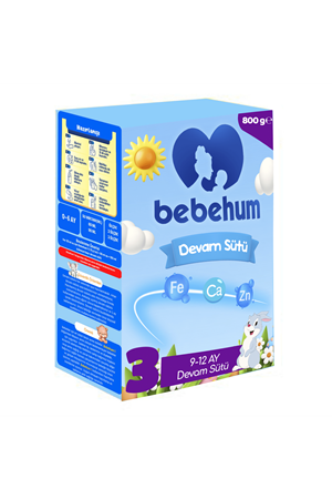 Bebehum 3 Devam Sütü 800 gr 9-12 Ay