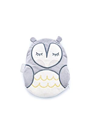 BabyJem Kiraz Çekirdekli Baykuş Kadife Gaz Yastığı 366 Gri Baykuş