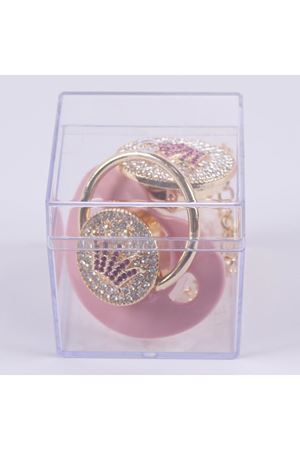 Prenses Taçlı Pembe Emzik