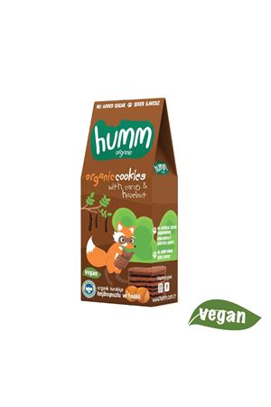Humm Organik Keçiboynuzlu ve Fındıklı Vegan Kurabiye 55 Gr