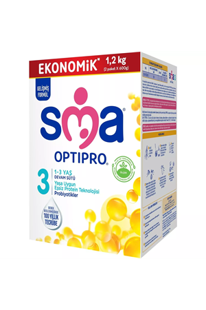 SMA Optipro Probiyotik 3 Bebek Devam Sütü 1-3 Yaş 1200 Gr