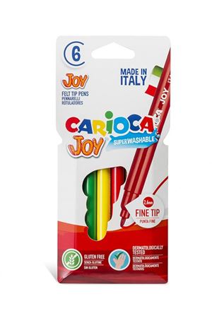Carioca Joy Süper Yıkanabilir Keçeli Boya Kalemi 6'Lı